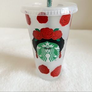 Frida Kahlo Themed Venti Cold Cup Starbucks Tumbler